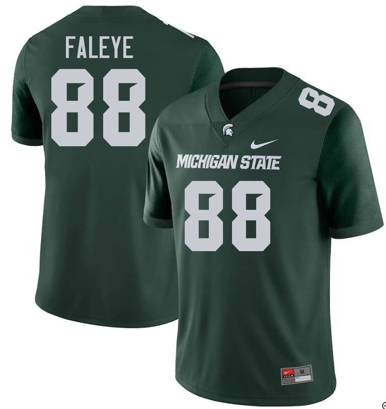 Men #88 Ademola Faleye Michigan State Spartans College Football Jerseys Stitched-Green